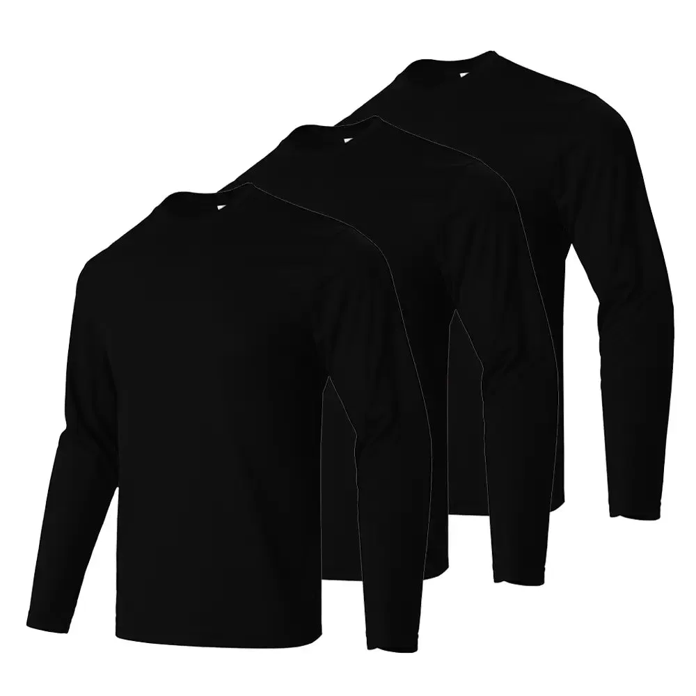 3pcs Men's Long Sleeve Sports Tees