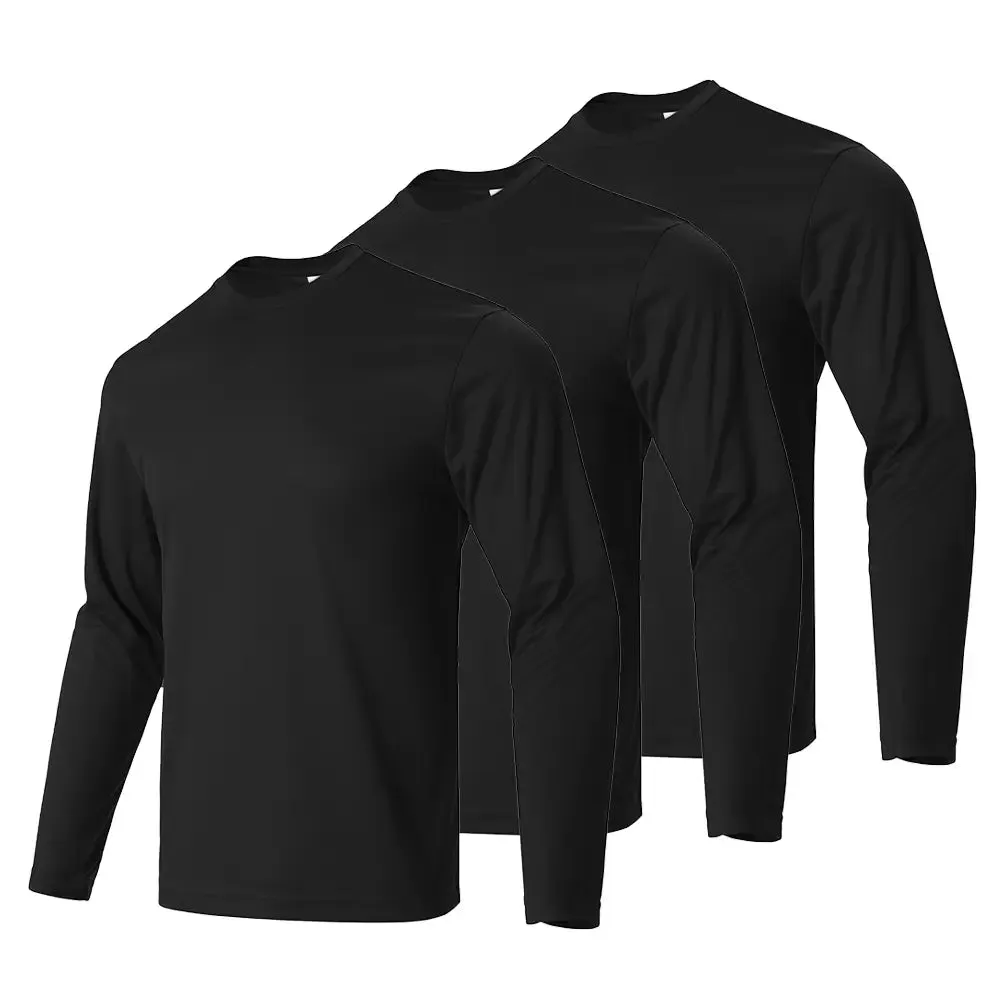 3pcs Men's Long Sleeve Sports Tees