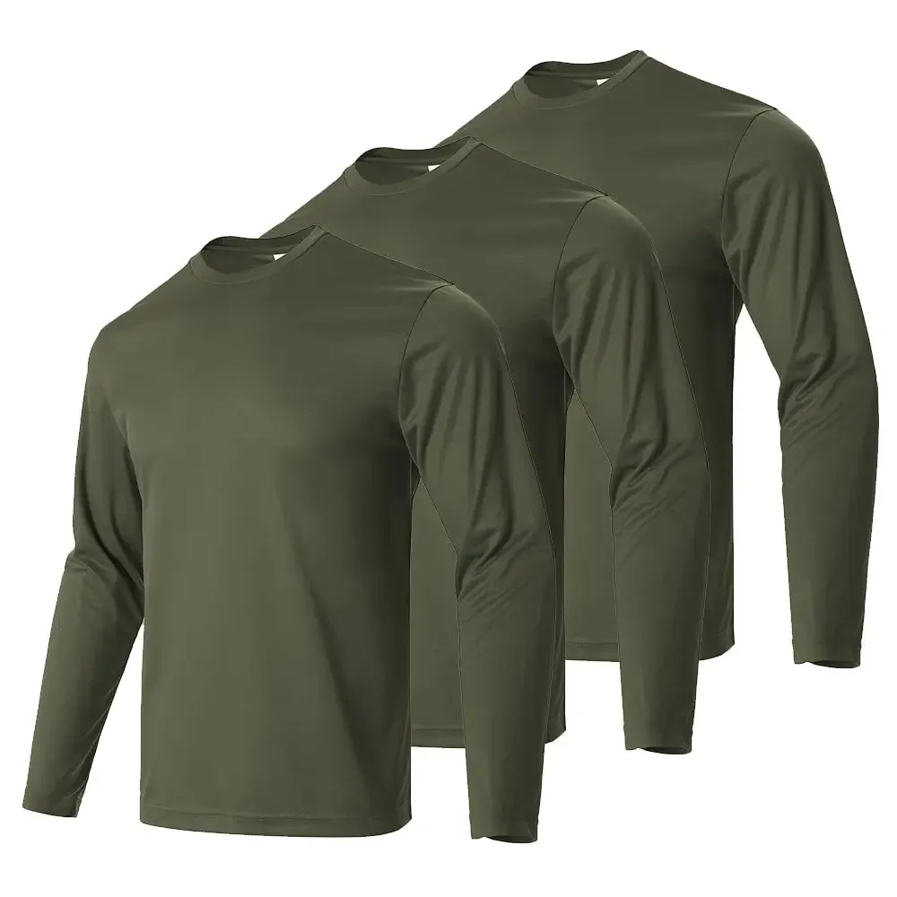 3pcs Men's Long Sleeve Sports Tees