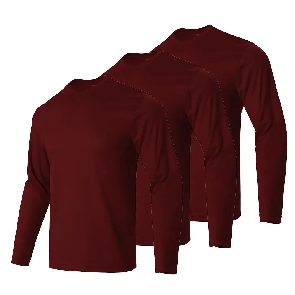 3pcs Men's Long Sleeve Sports Tees