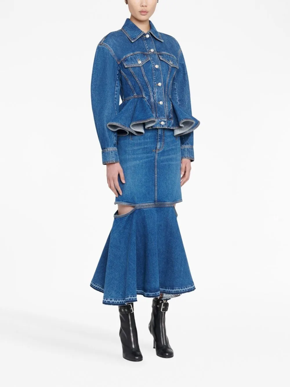 Alexander McQueen Coats Blue