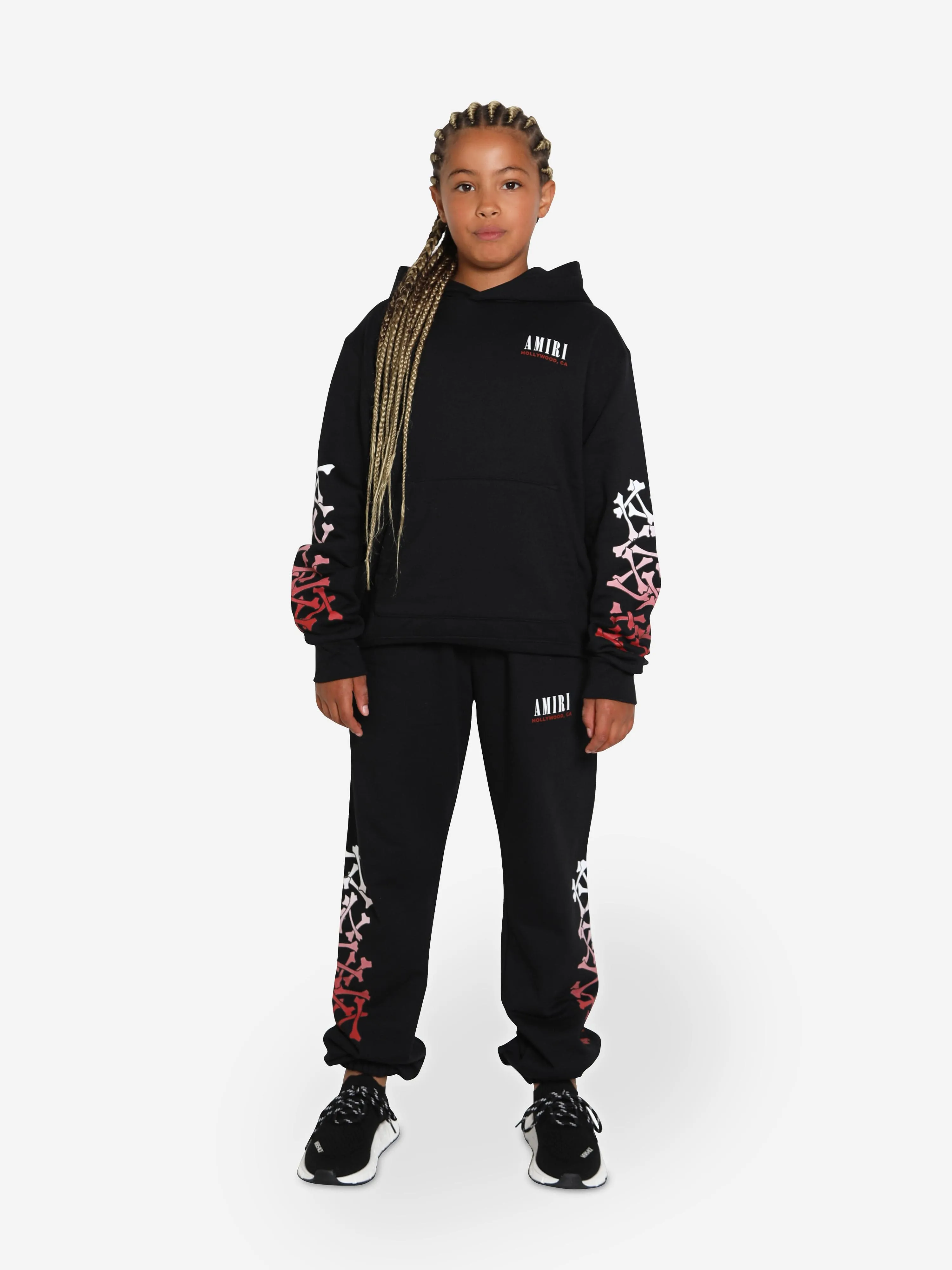 Amiri Kids Bones Hoodie in Black