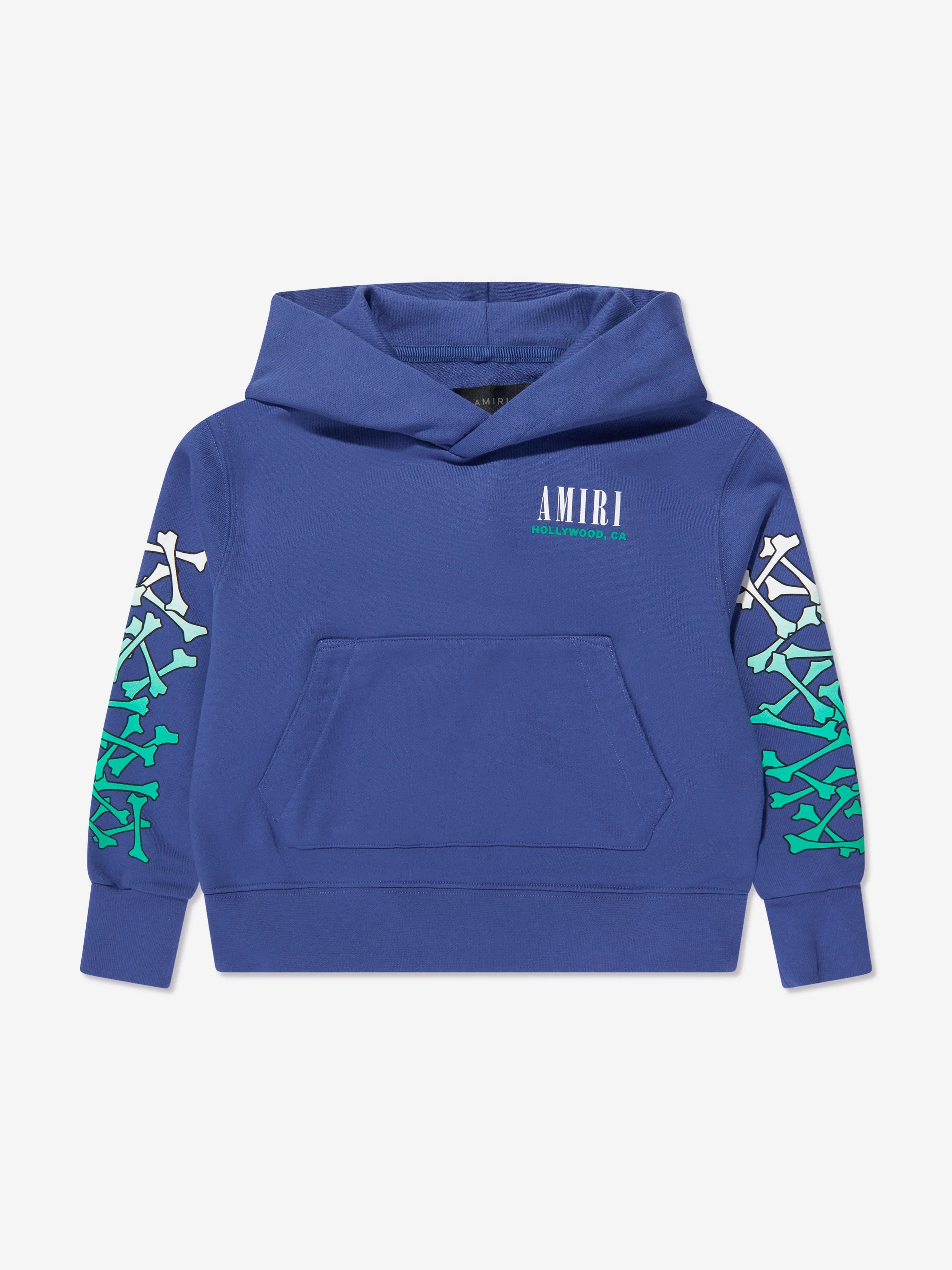 Amiri Kids Bones Hoodie in Blue