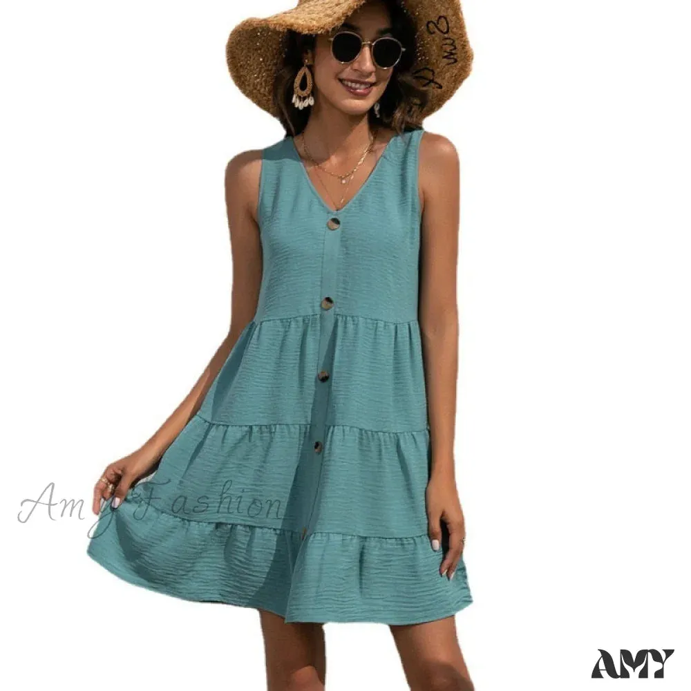 Amy Fashion - V-Neck Boho Beach Sexy Dresses