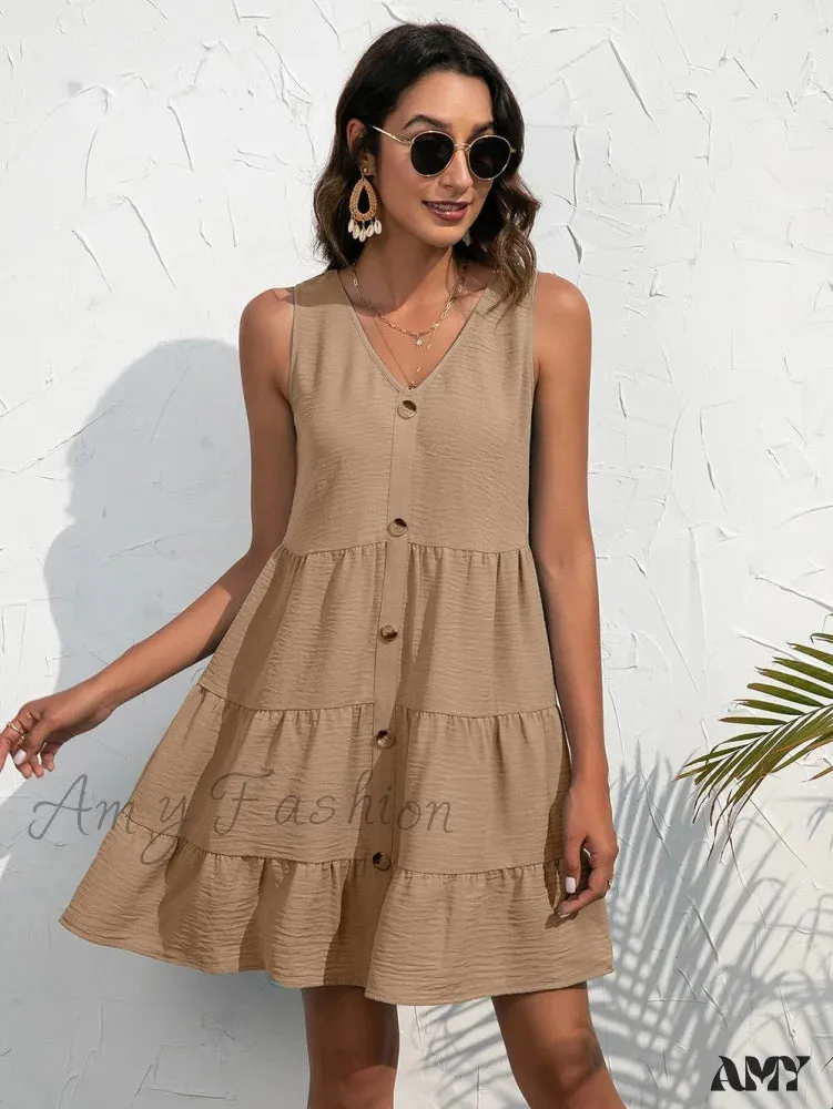 Amy Fashion - V-Neck Boho Beach Sexy Dresses