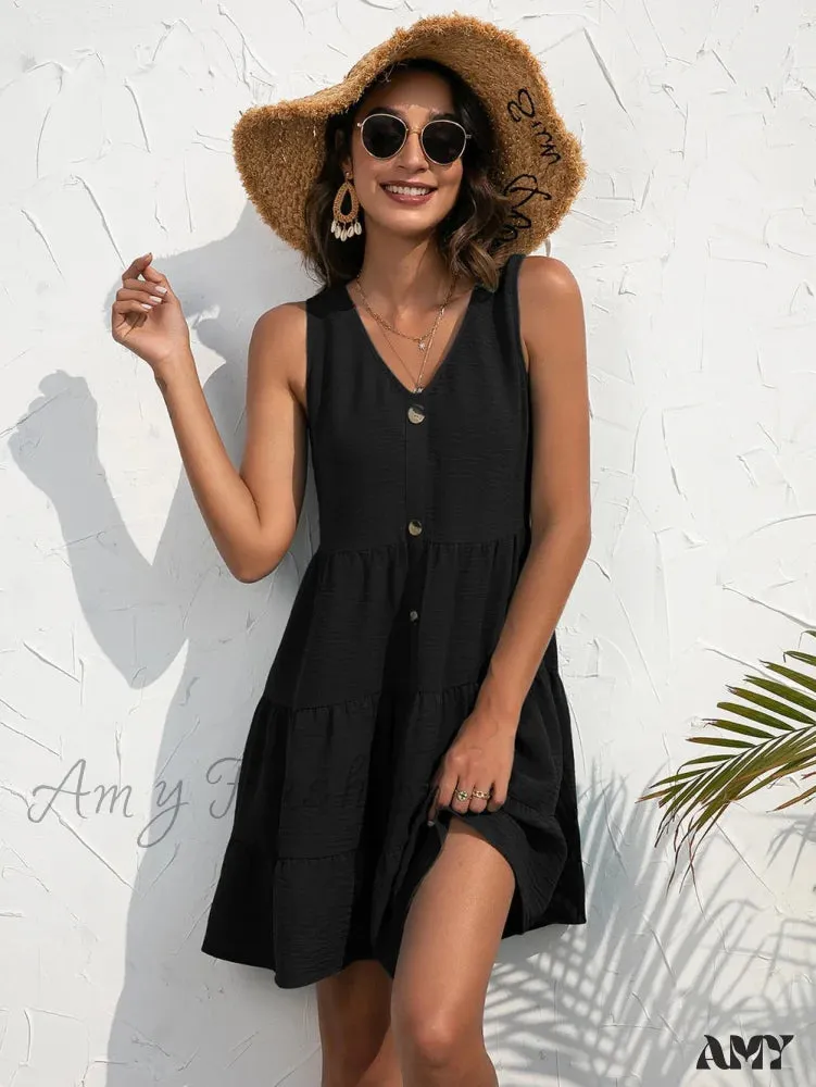 Amy Fashion - V-Neck Boho Beach Sexy Dresses