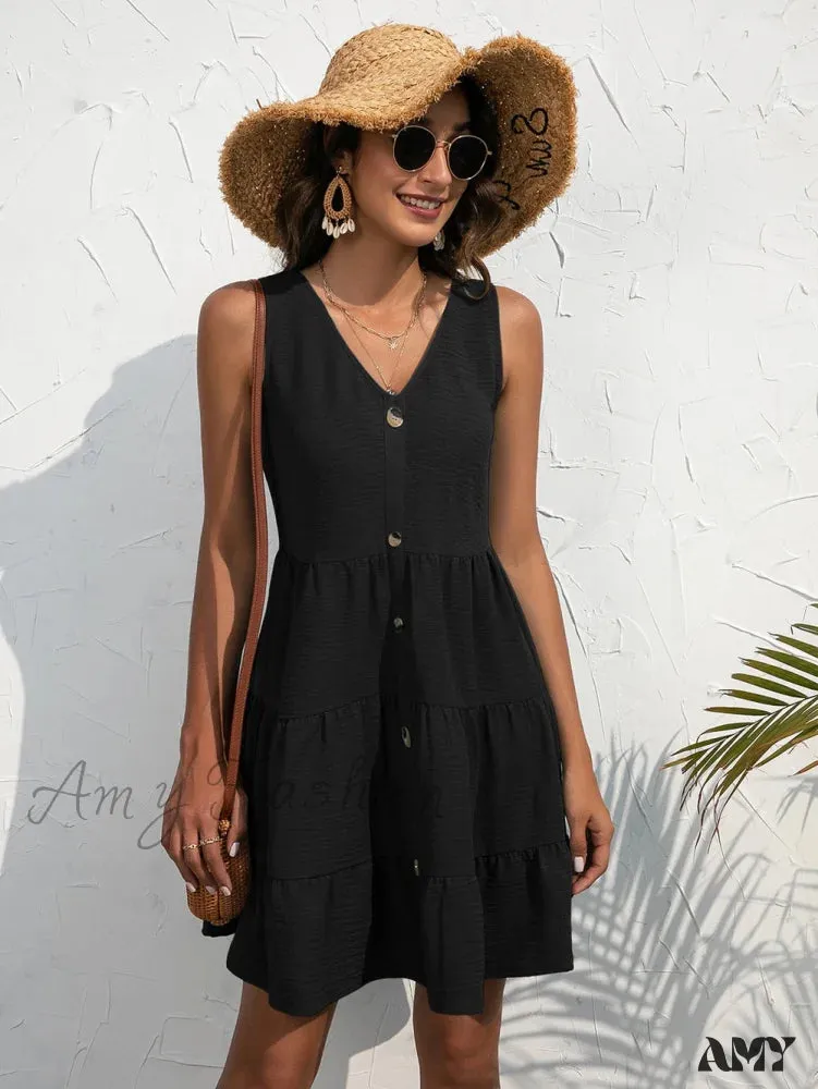 Amy Fashion - V-Neck Boho Beach Sexy Dresses