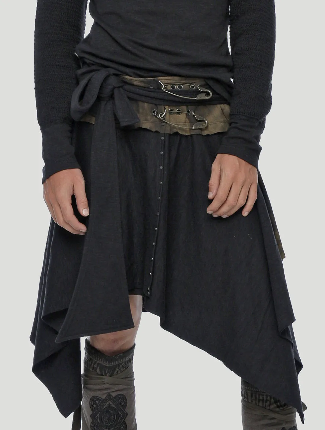 Ash Kilt Wrap Skirt