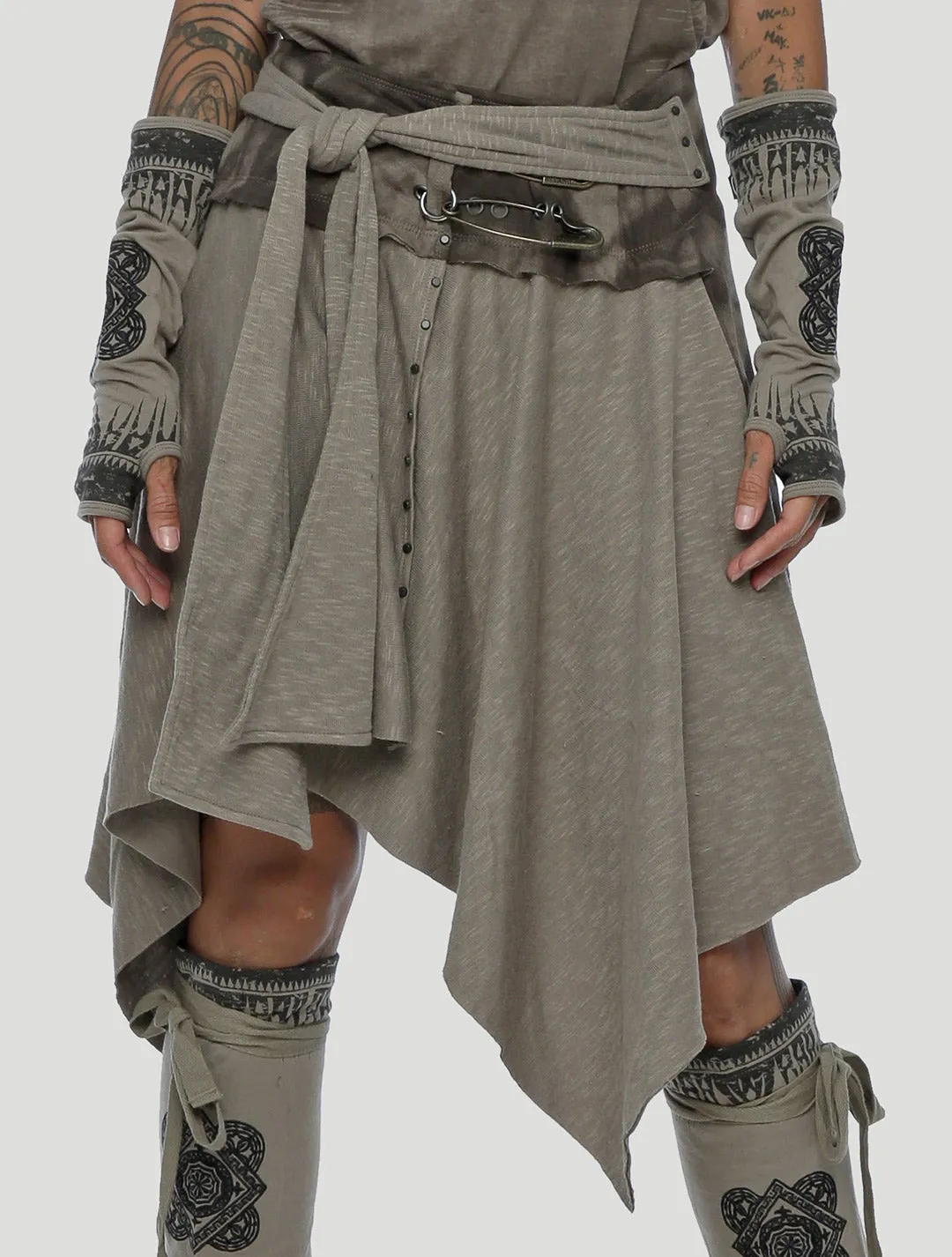 Ash Kilt Wrap Skirt