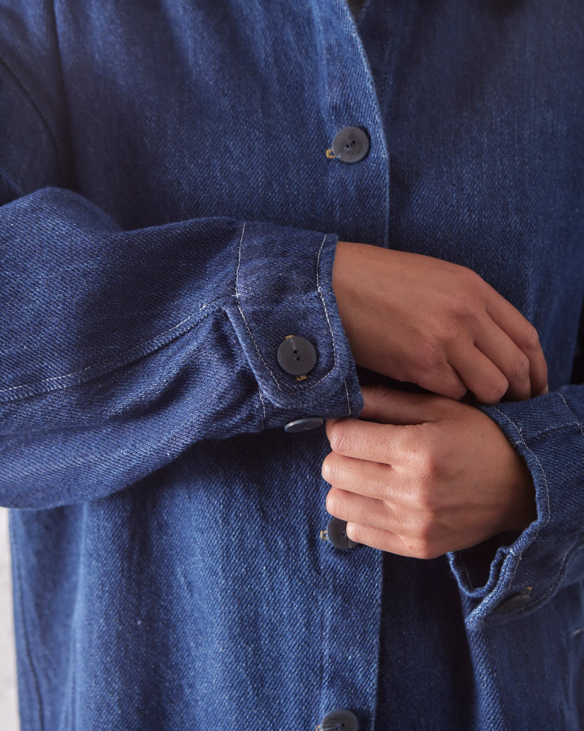 Atelier Delphine Oaklay Jacket, Enzyme Wash Denim