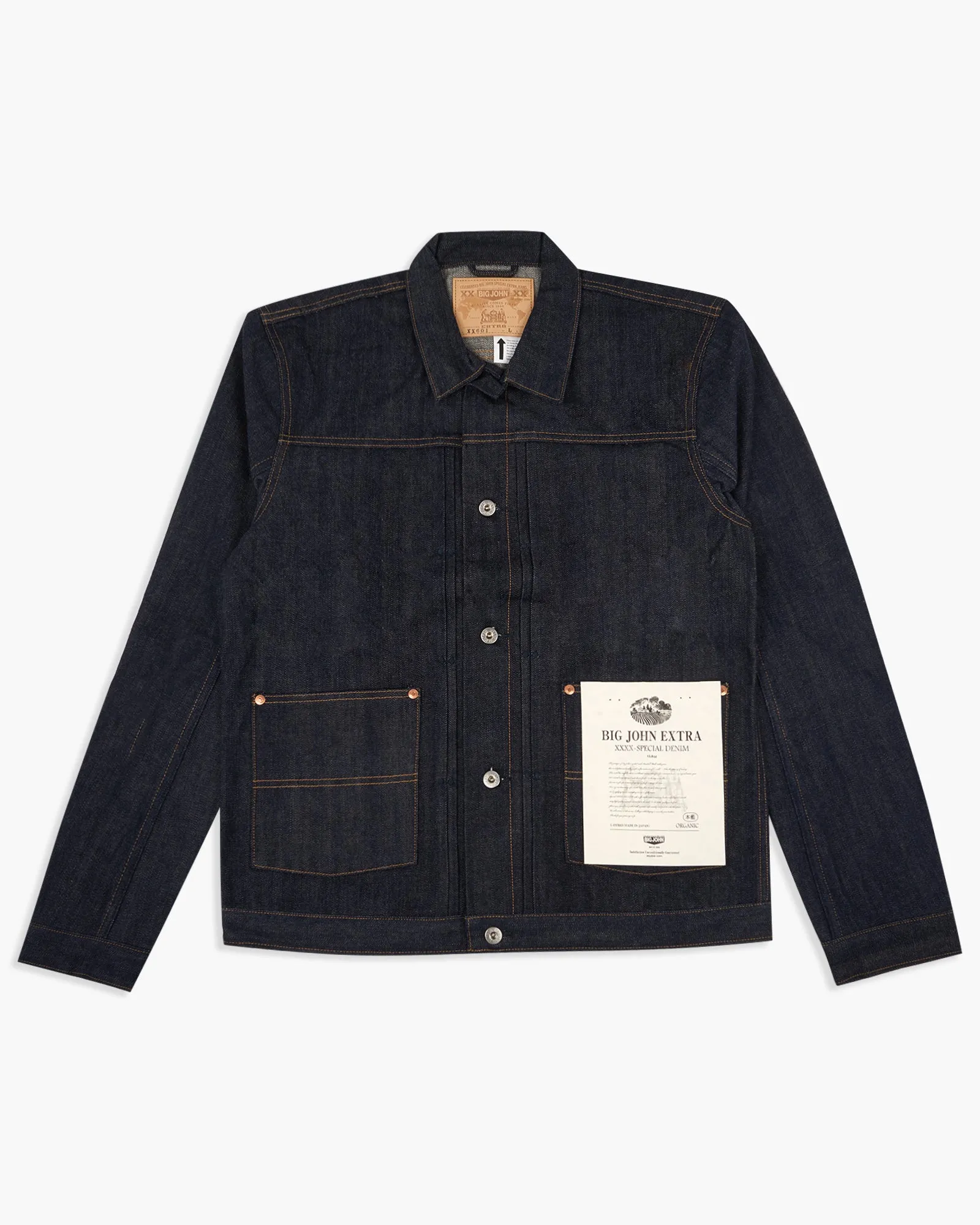 Big John XXXX-Extra XX601 Denim Jacket - 15.8oz Unsanforized Selvedge Denim