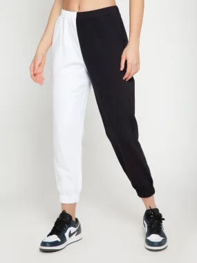 Black and White Split Jogger