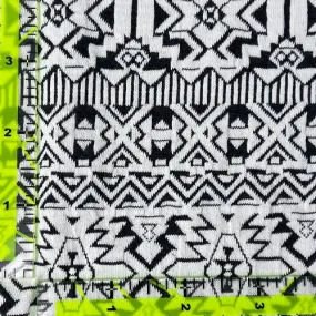 Black/White | Prism Jacquard 14 Ounce Double Knit - SKU 7227 #S208