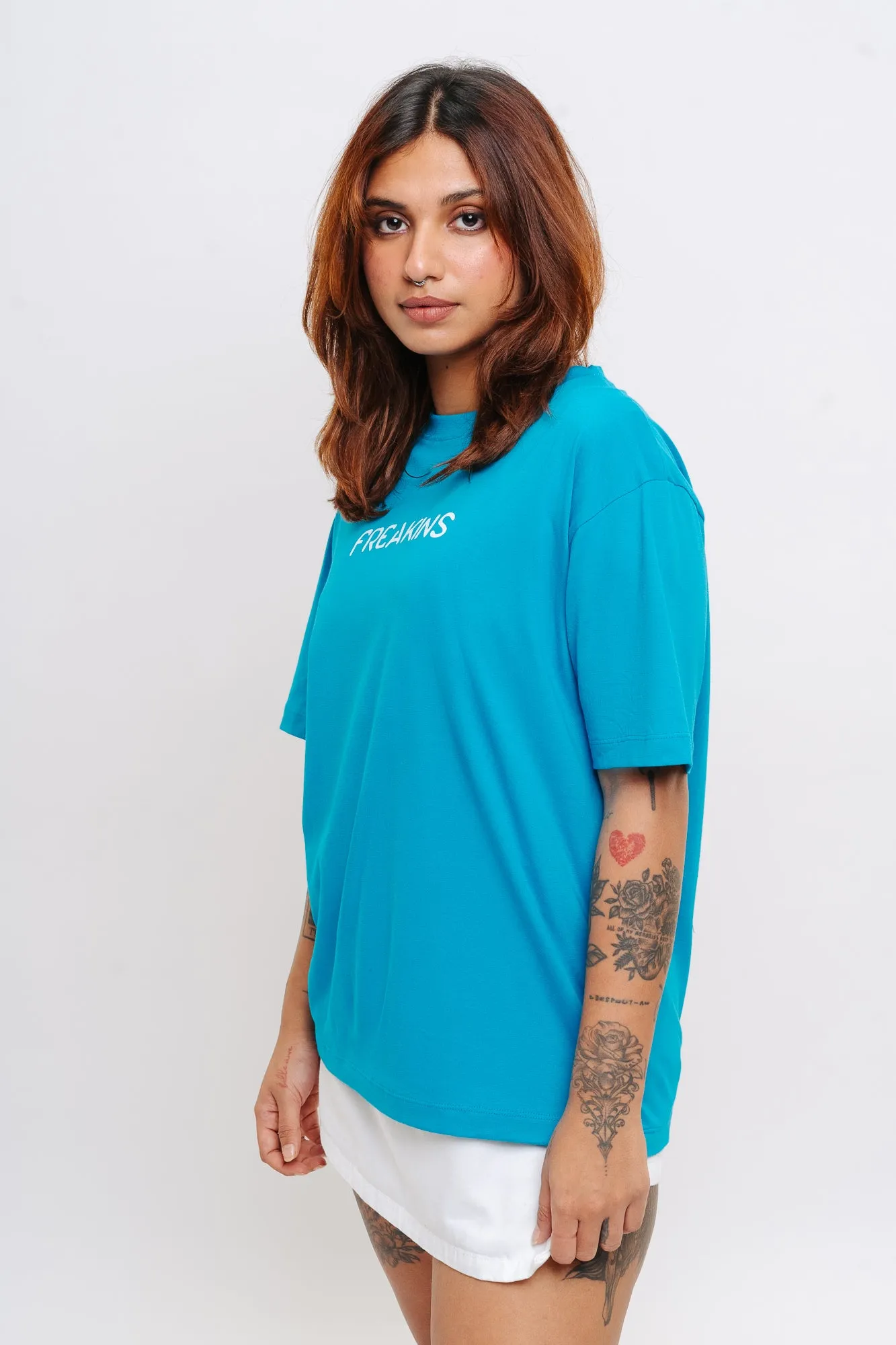 Blue Fly Away Oversized Tees