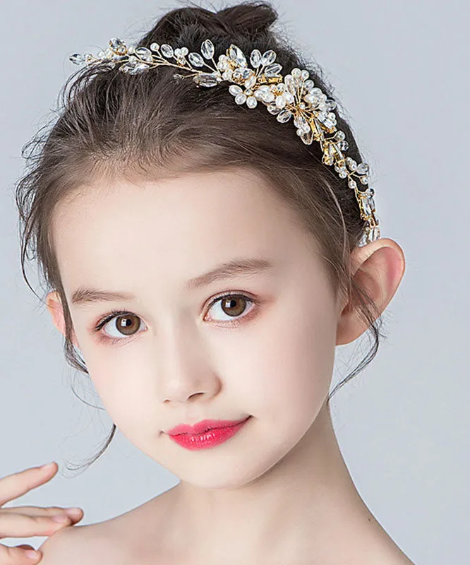 Boho Alloy Zircon Cryst Kids Hairpin IU040