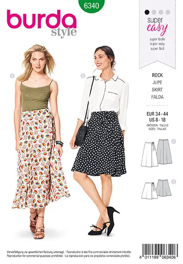 Burda Wrap Skirts 6340