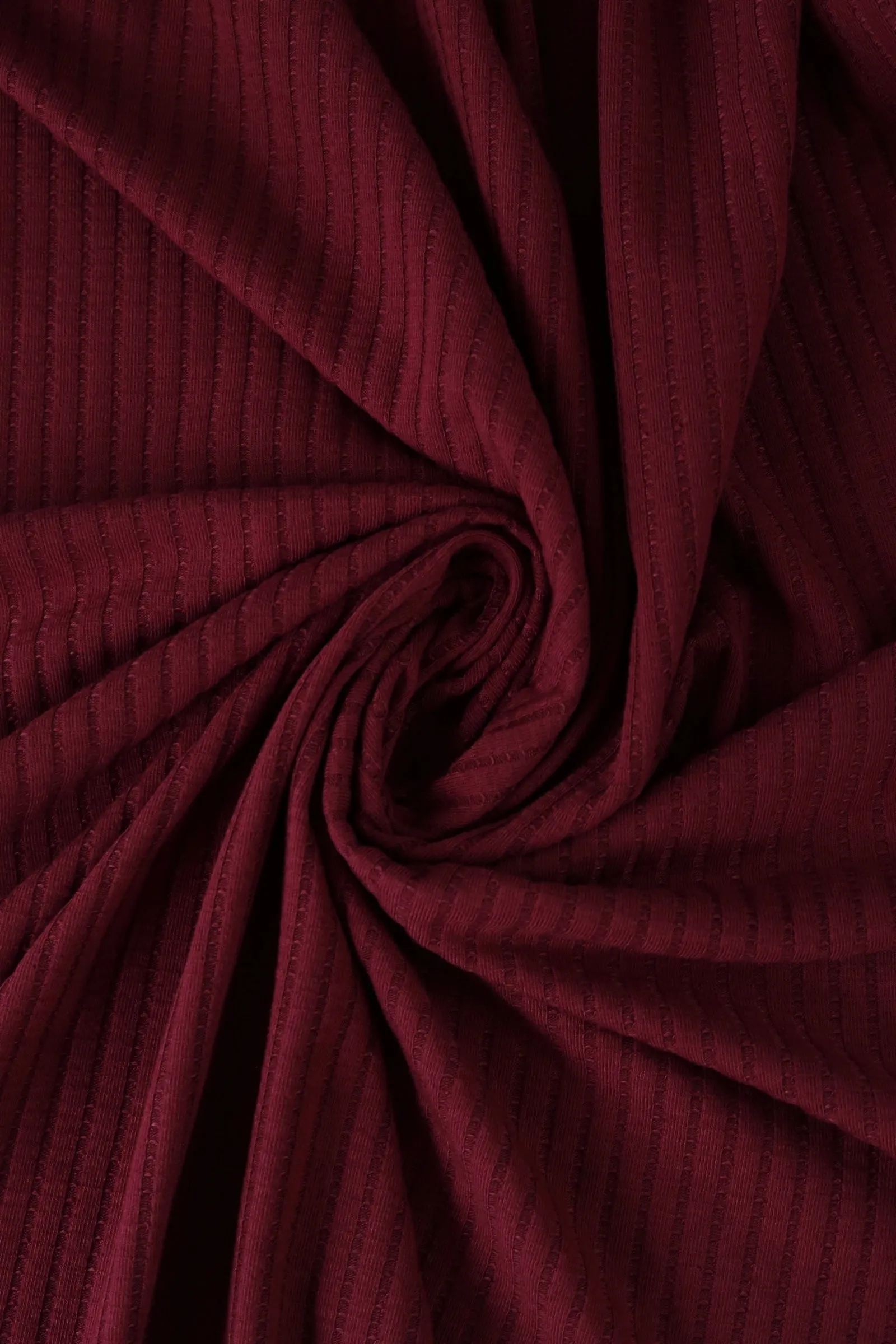 Burgundy Nepal Rib Knit