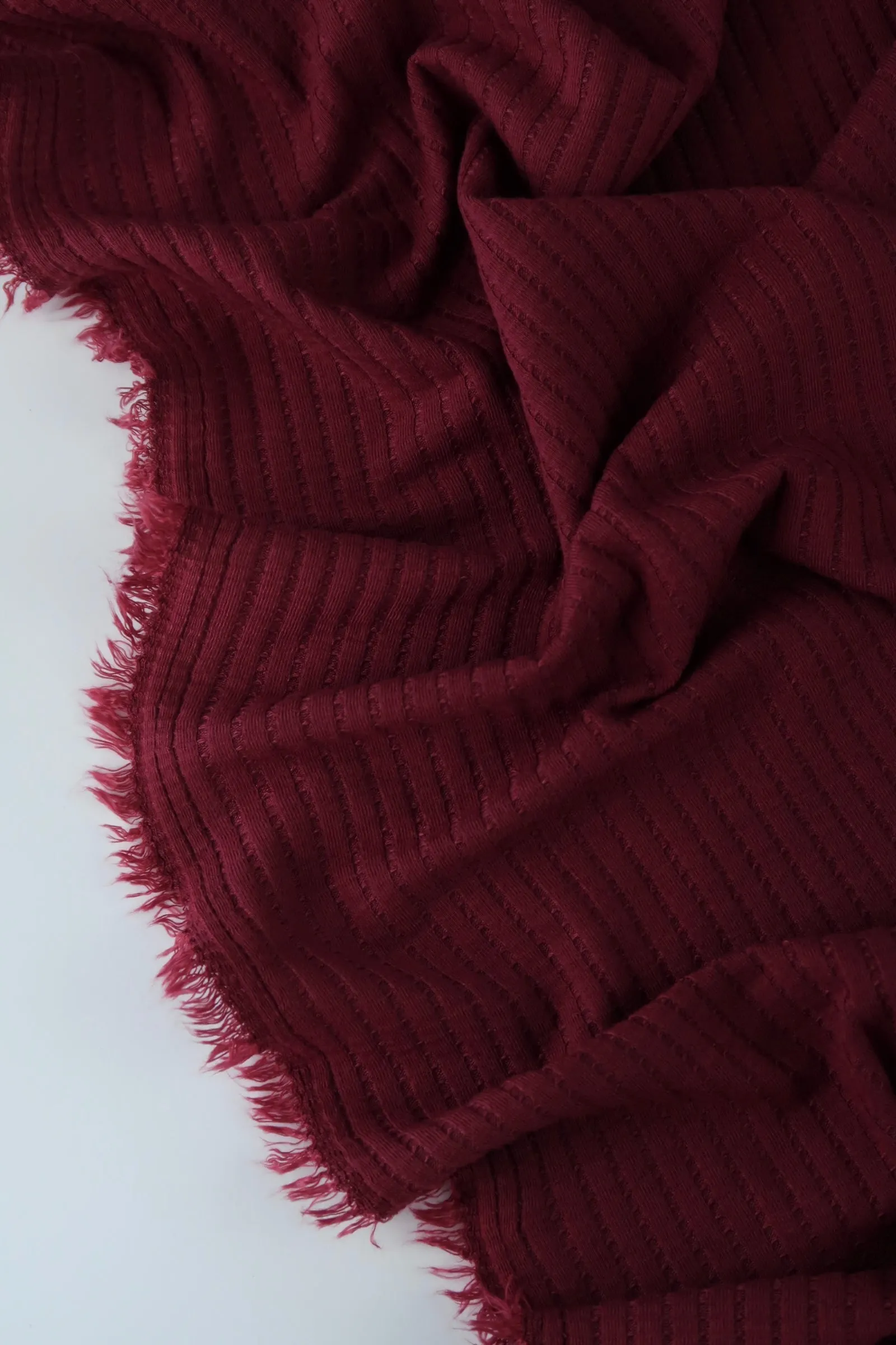 Burgundy Nepal Rib Knit