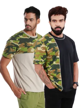 Camo Printed Organic Bamboo T-Shirt (Pack of 2)