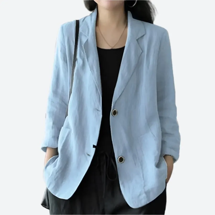 Casual Single-Breasted Relaxed Fit Blazers