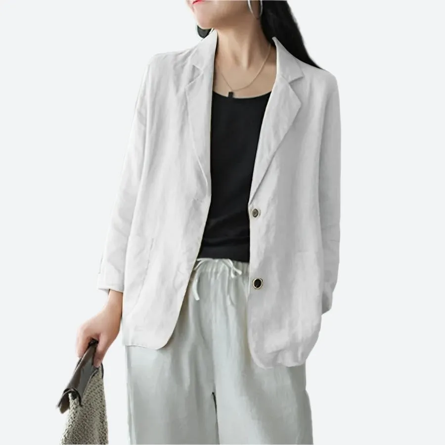 Casual Single-Breasted Relaxed Fit Blazers