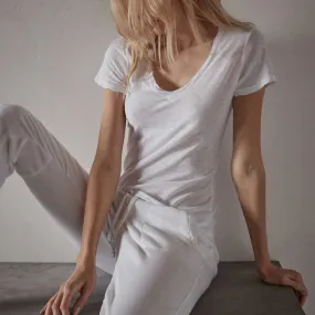 Casual Tee With Reverse Binding