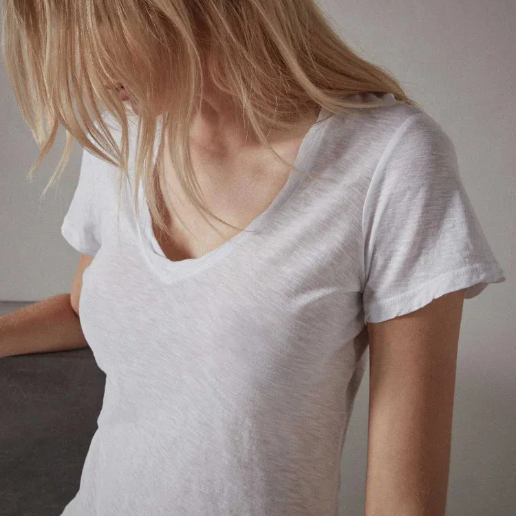 Casual Tee With Reverse Binding