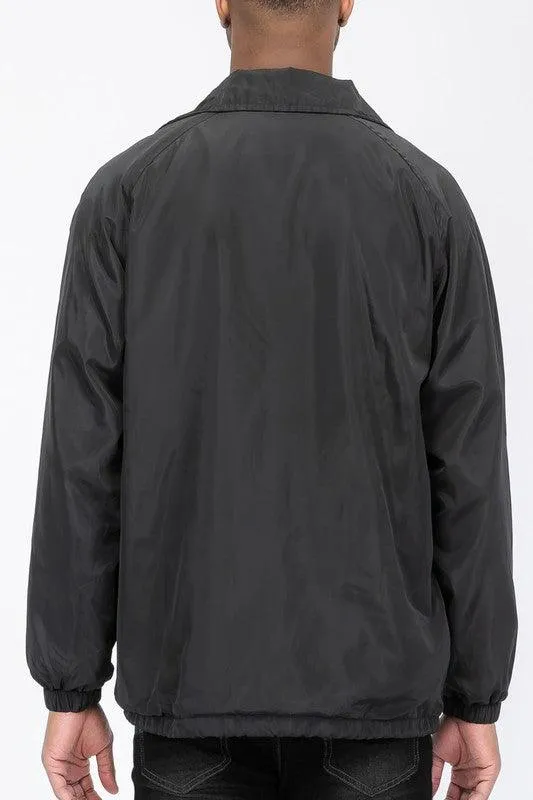 Casual Windbreaker Coaches Jacket