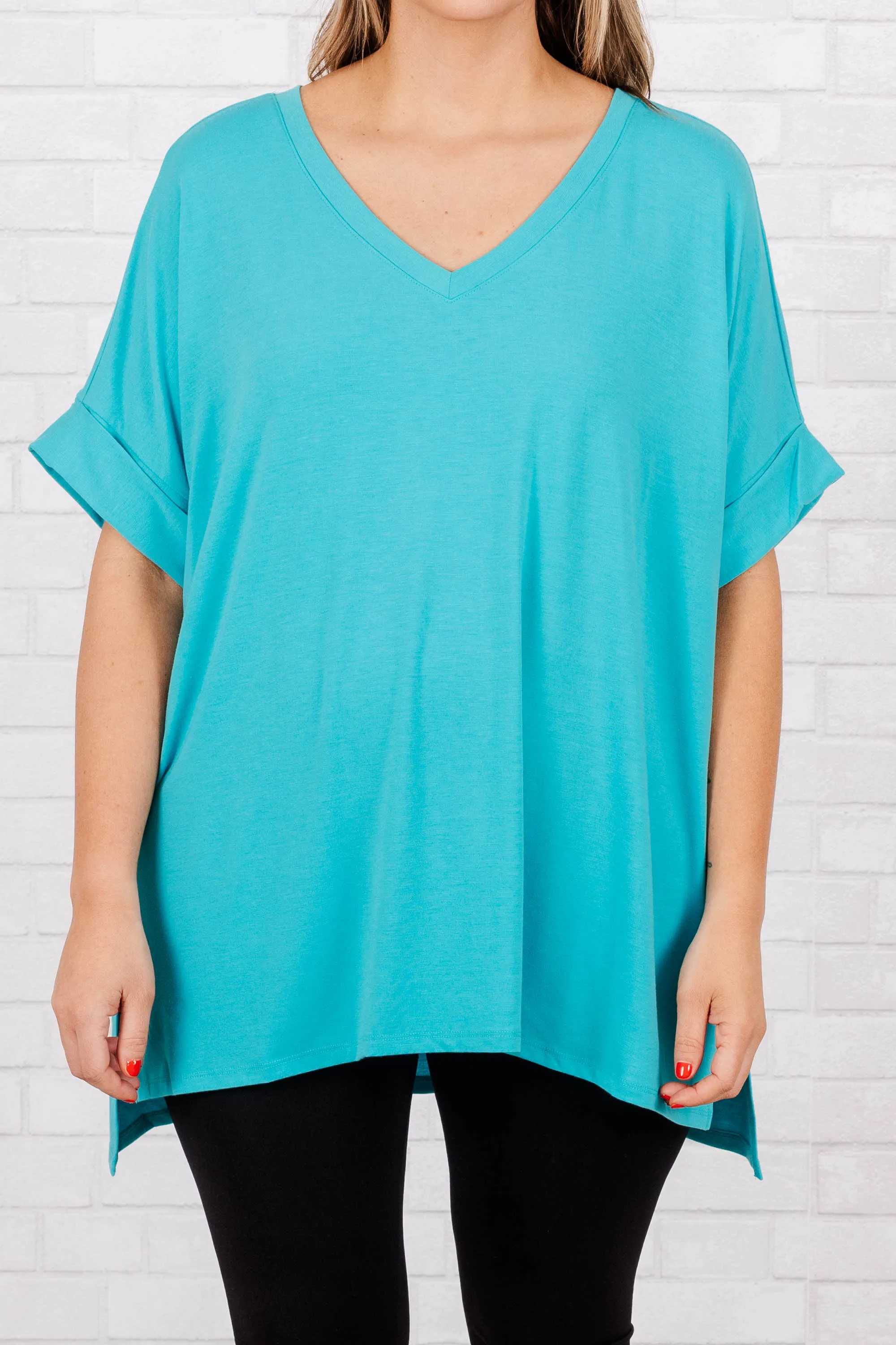 Comfy Travels Top, Ice Blue