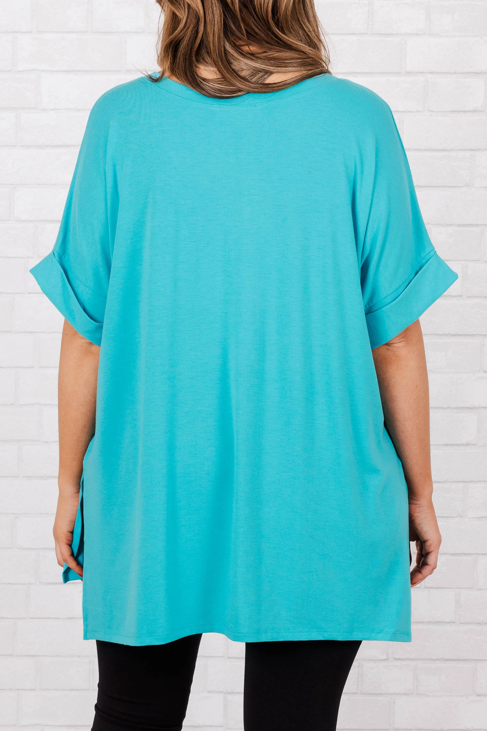 Comfy Travels Top, Ice Blue