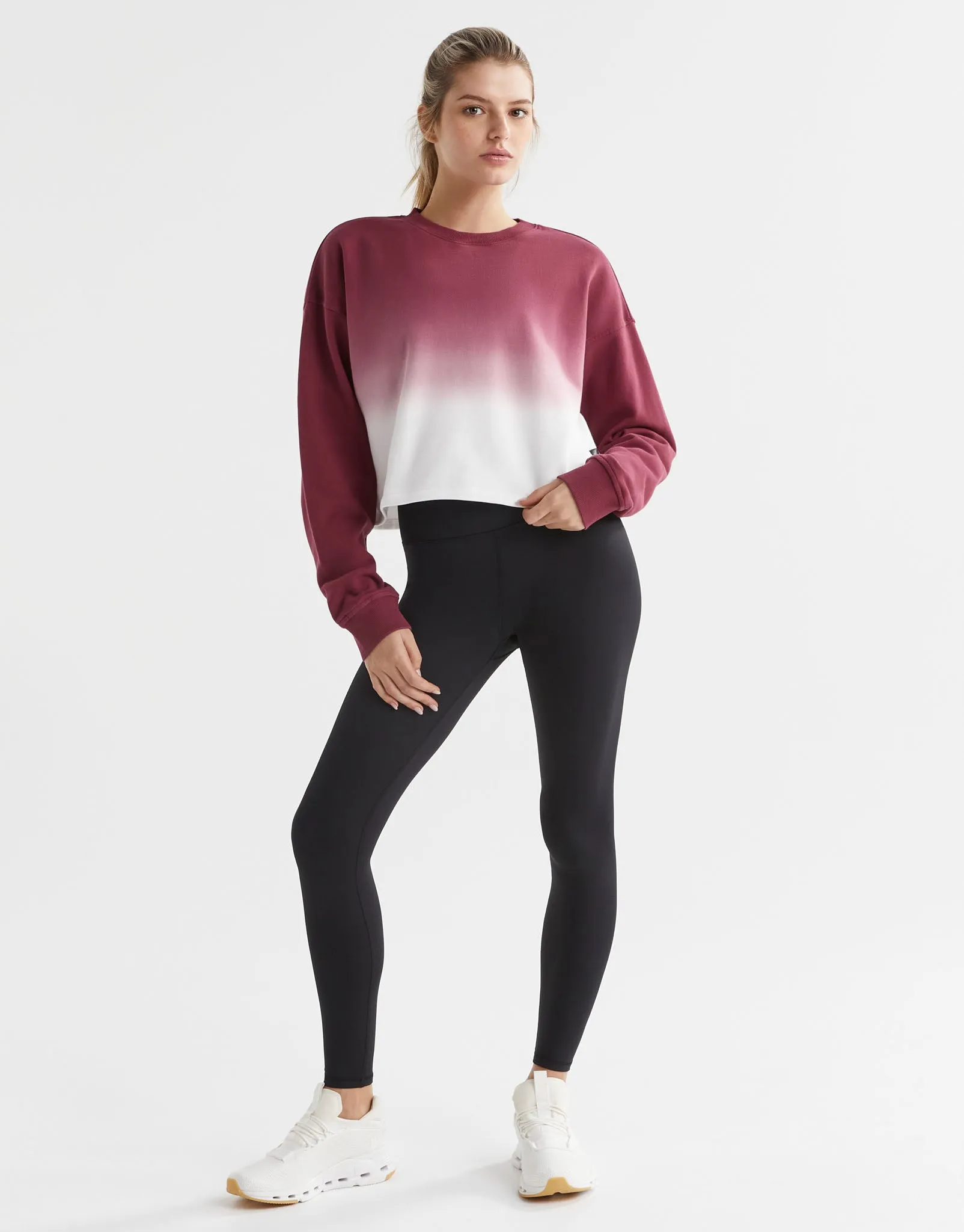 Dalla Dip-Dye Sweat Top - Grape