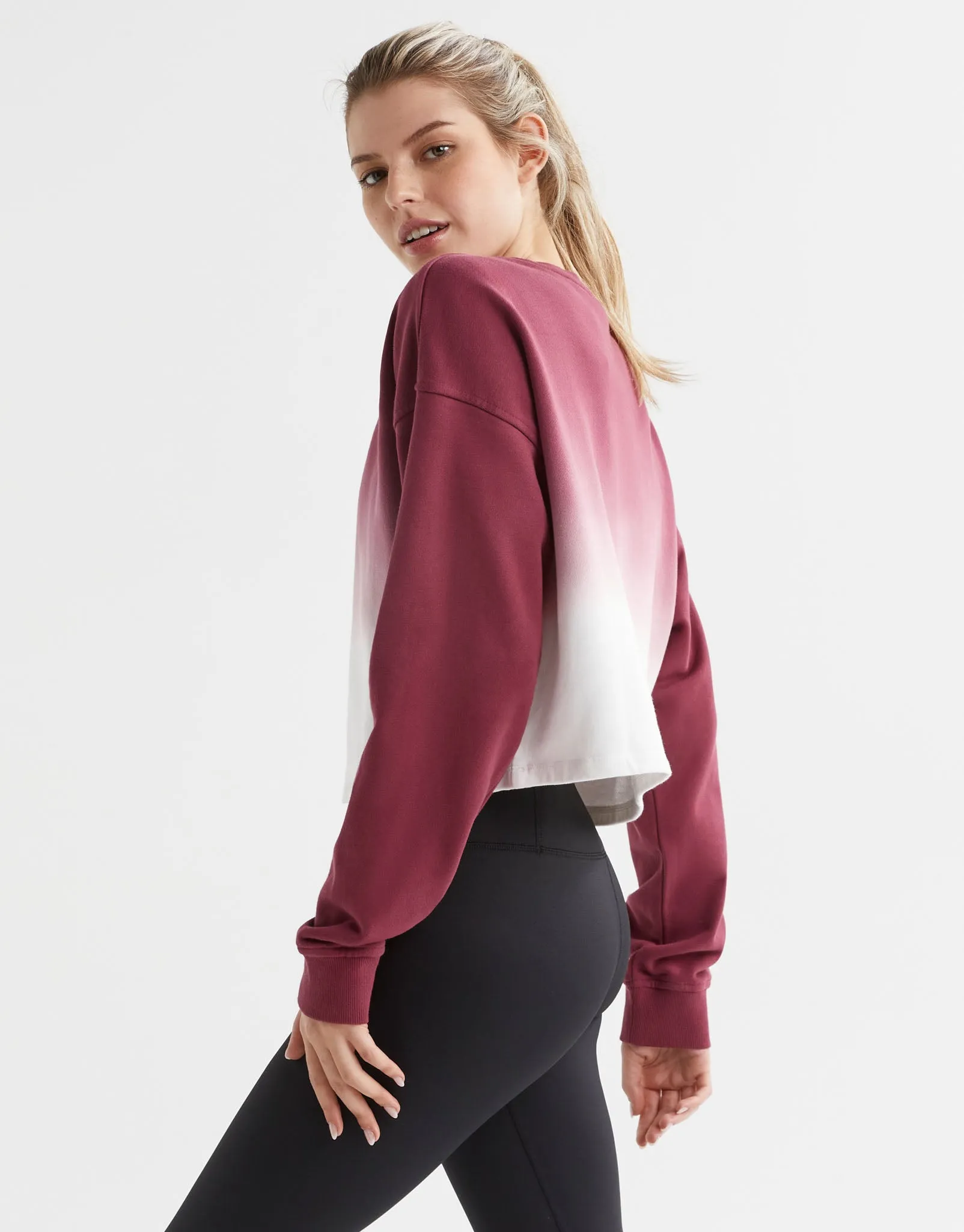 Dalla Dip-Dye Sweat Top - Grape