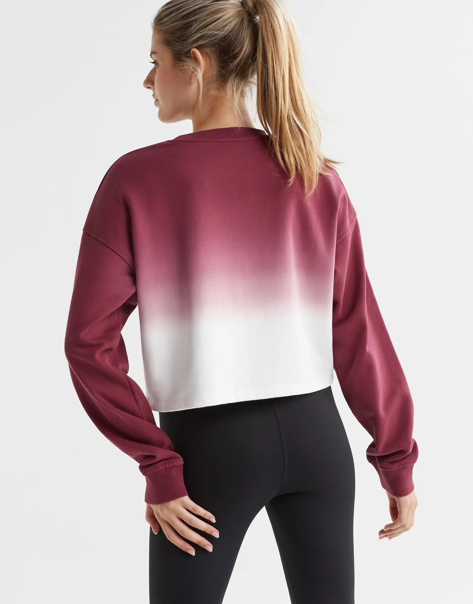 Dalla Dip-Dye Sweat Top - Grape