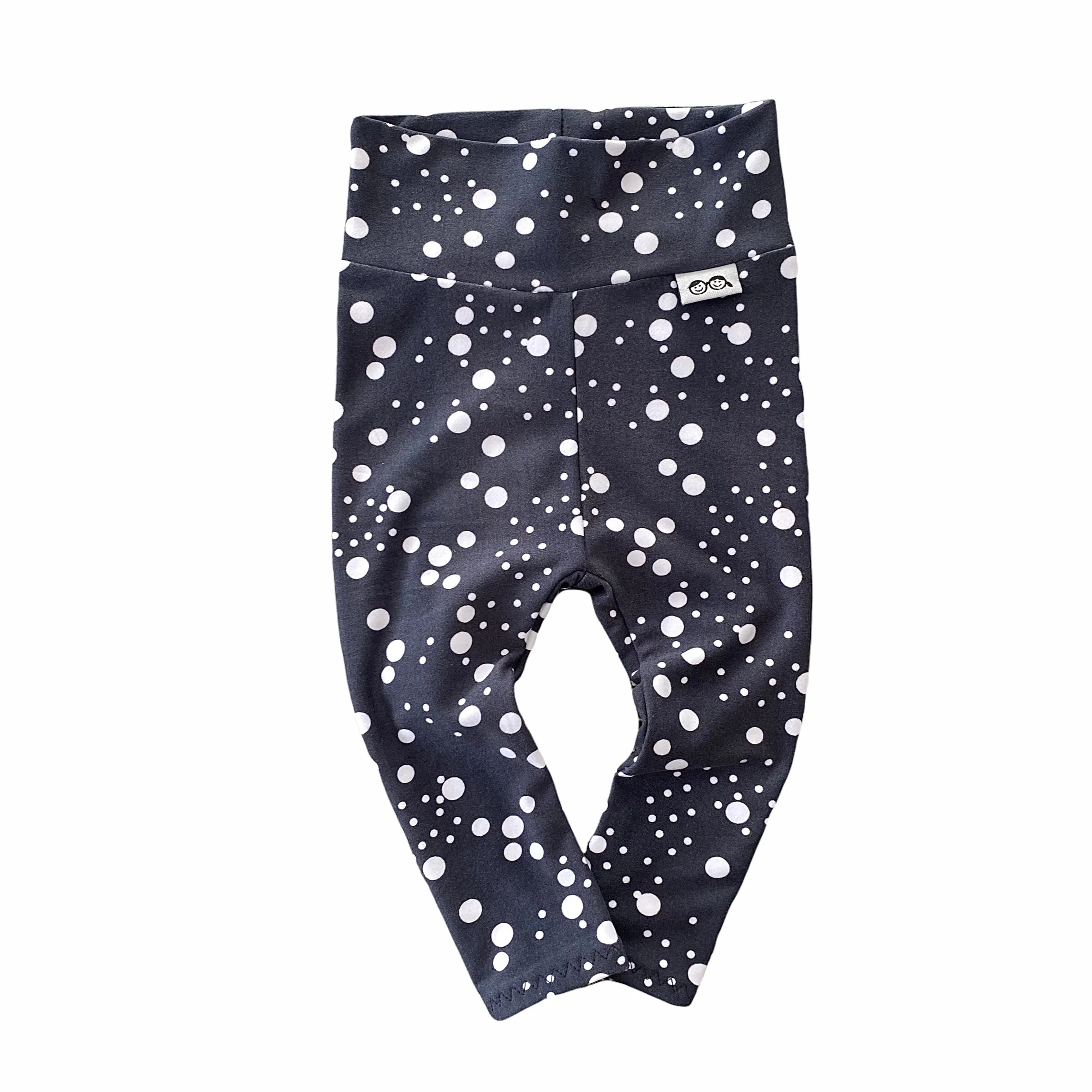 Dark Grey Abstract Dots Leggings