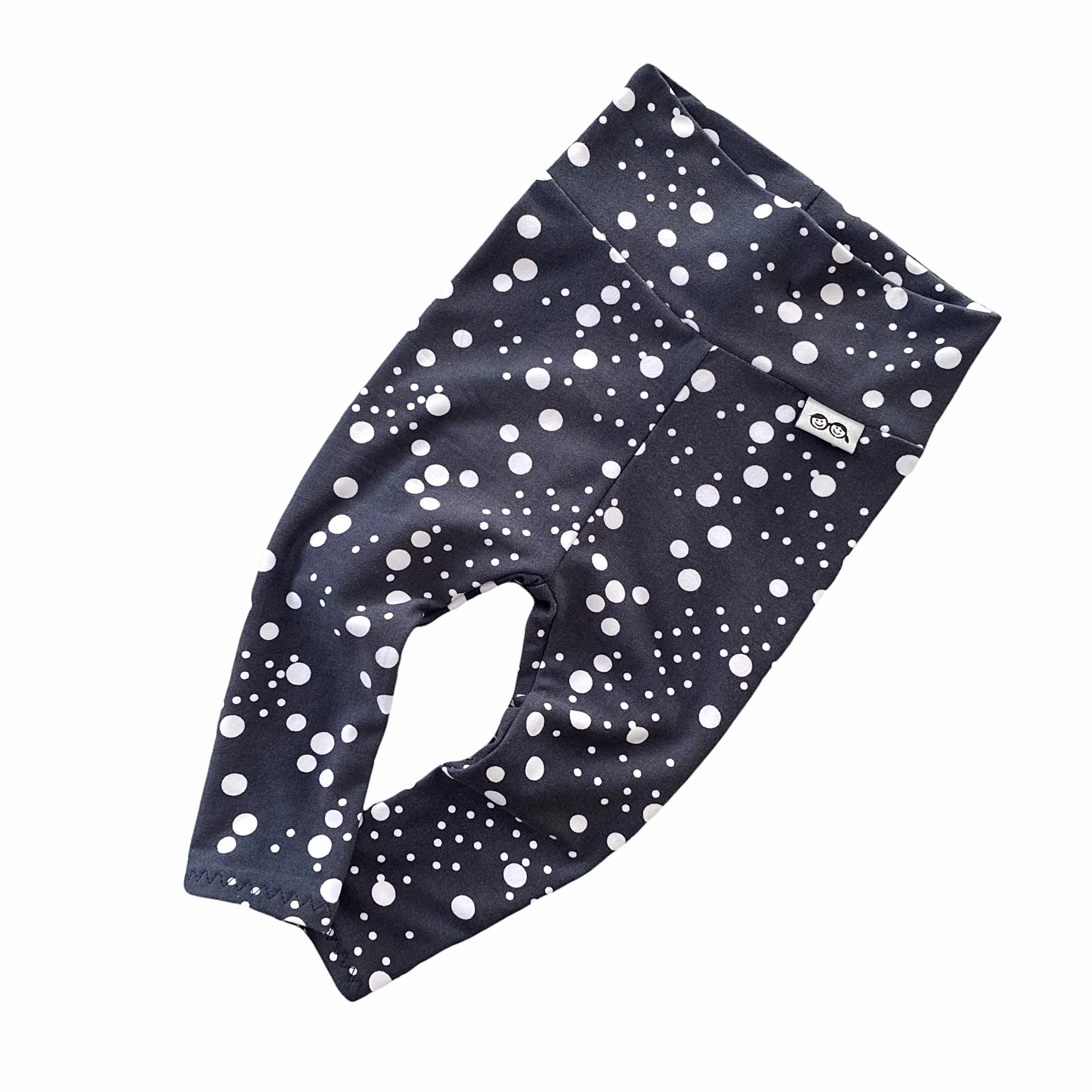 Dark Grey Abstract Dots Leggings