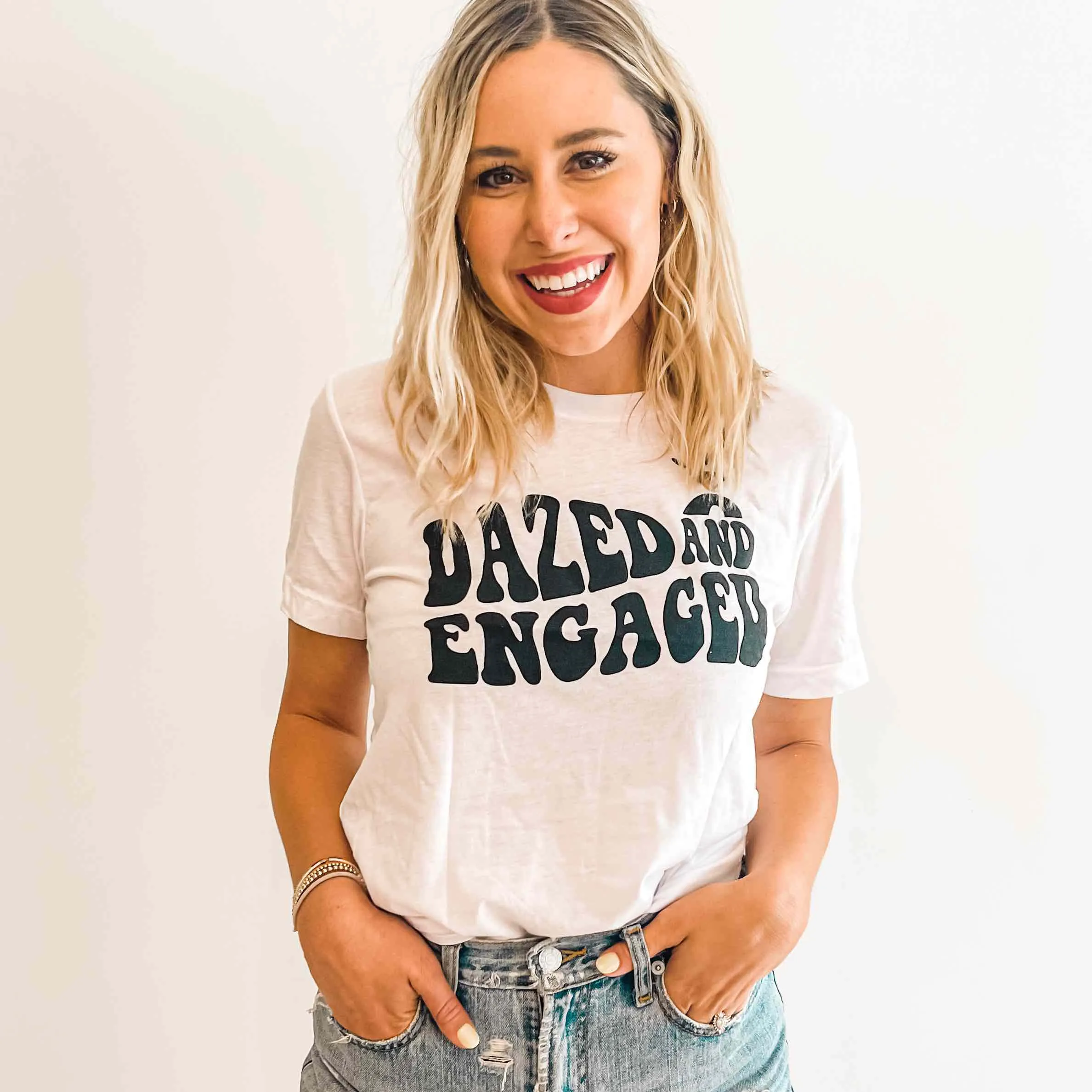 Dazed & Engaged Tie-Dye Bachelorette Party Shirts