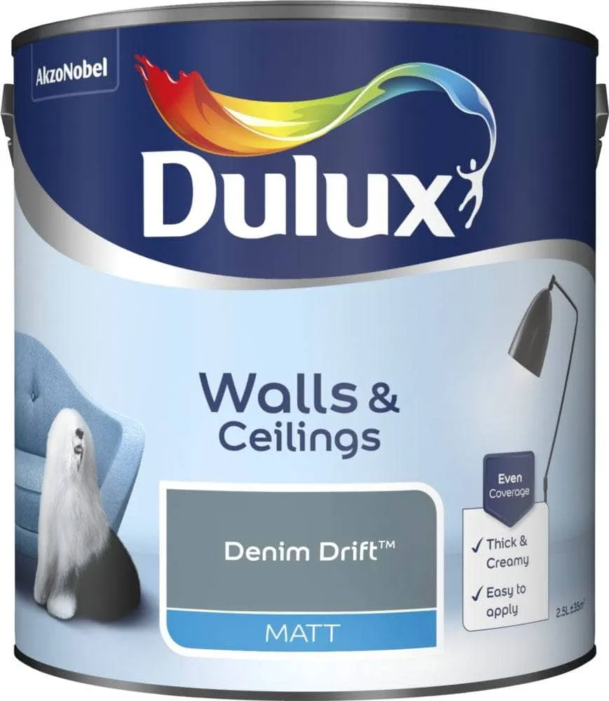 Dulux Matt Emulsion 2.5L - Denim Drift