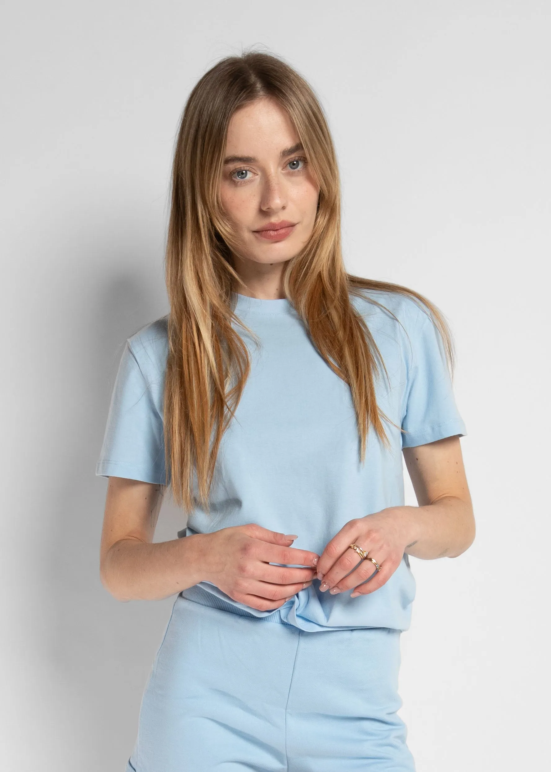 EASY VINTAGE TEE - UNI BLEU