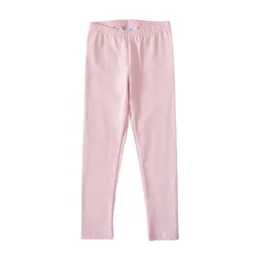 Girls Solid Leggings - Bubblegum Pink