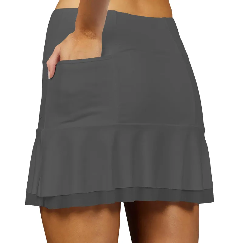 Golf Women's Tennis Skirts Athletic with Pockets Black