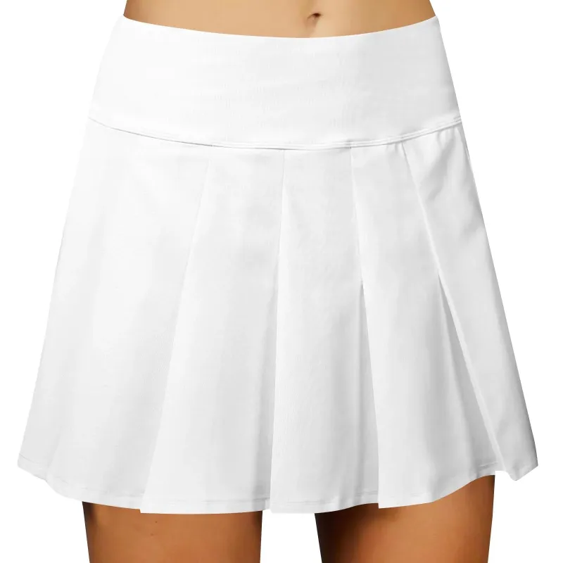 Golf Women's Tennis Skirts Pleated High Waisted Grey