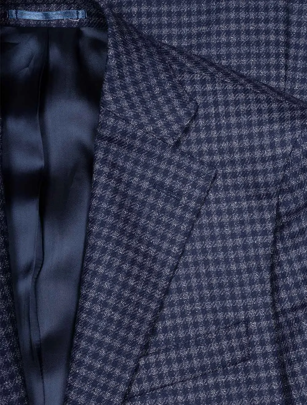 Houndstooth Sports Jacket Navy