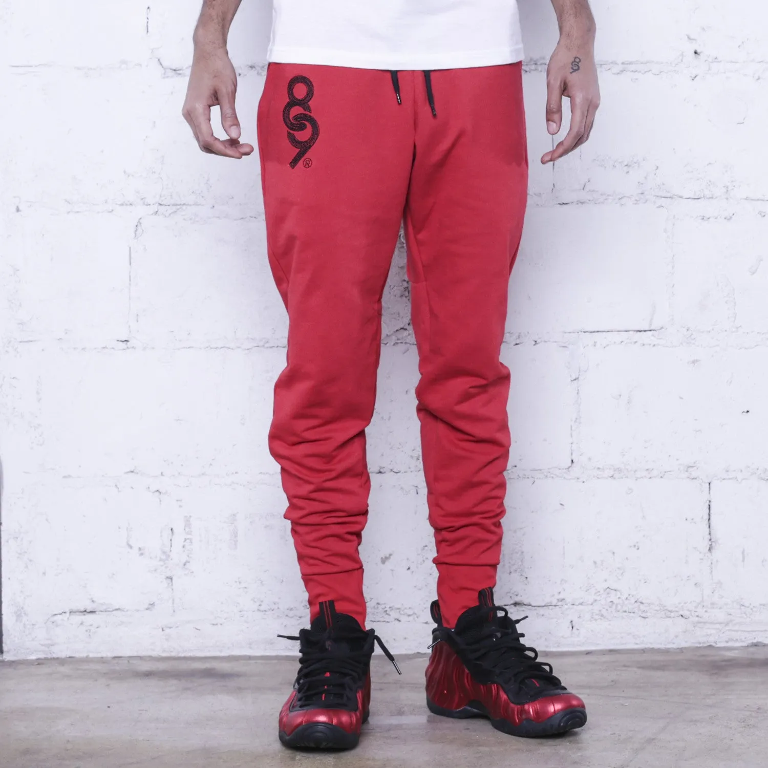 Keys Premium Terry Joggers Red