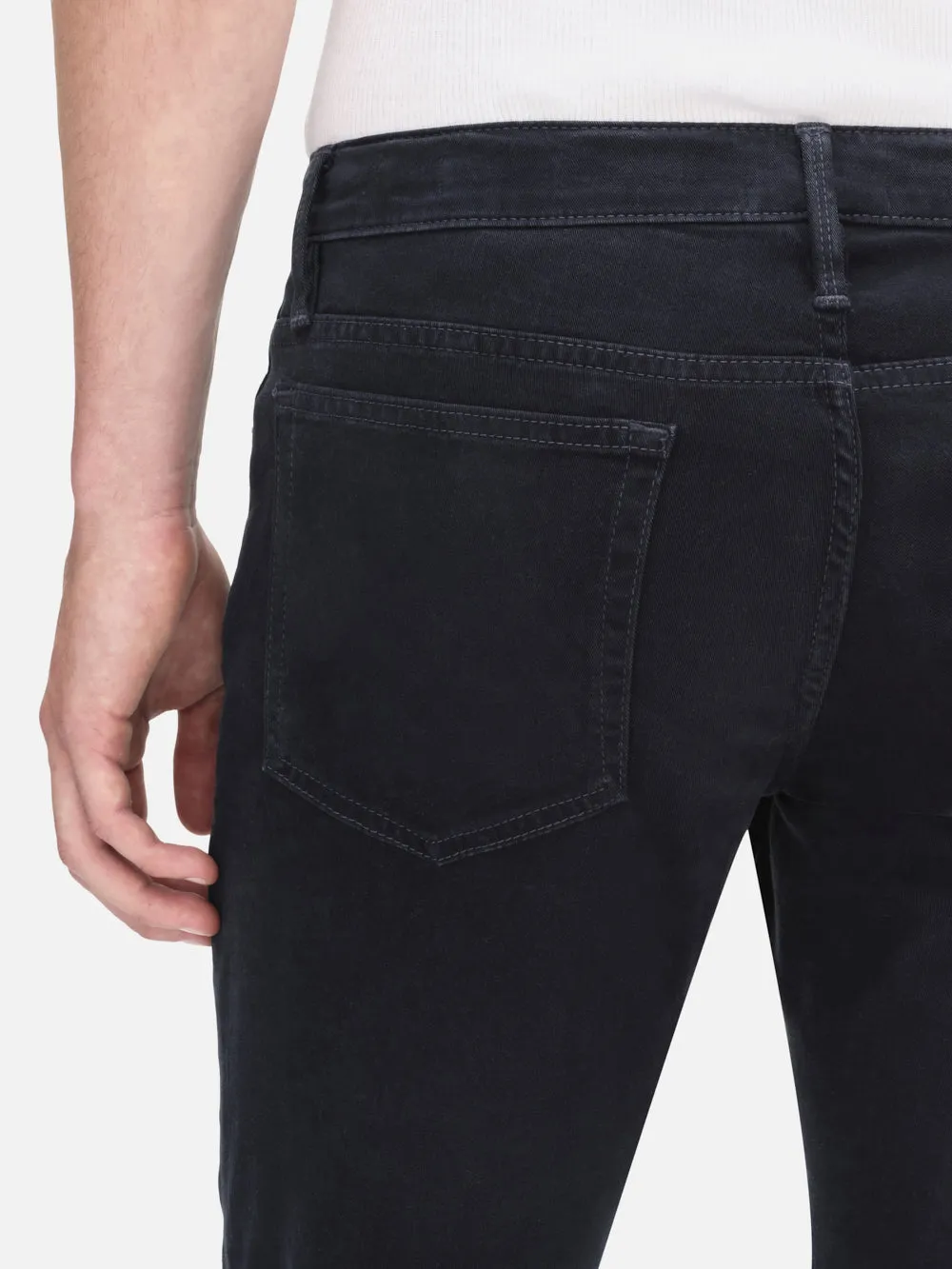 L'Homme Slim Brushed Twill -- Navy