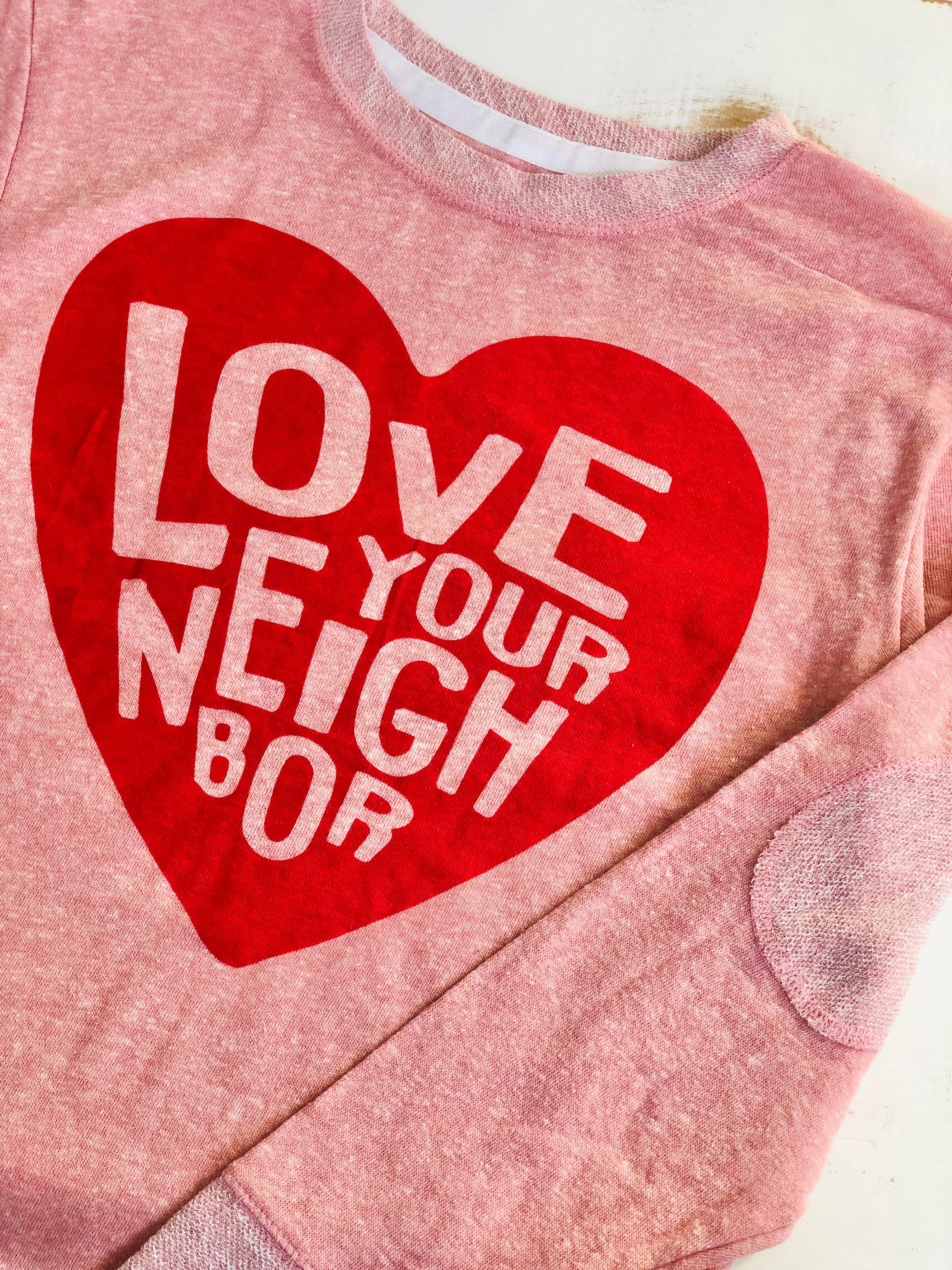 Love Your Neighbor Terry Sweatshirt