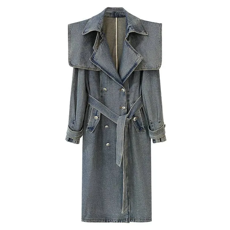 Mildred Belted Denim Coat