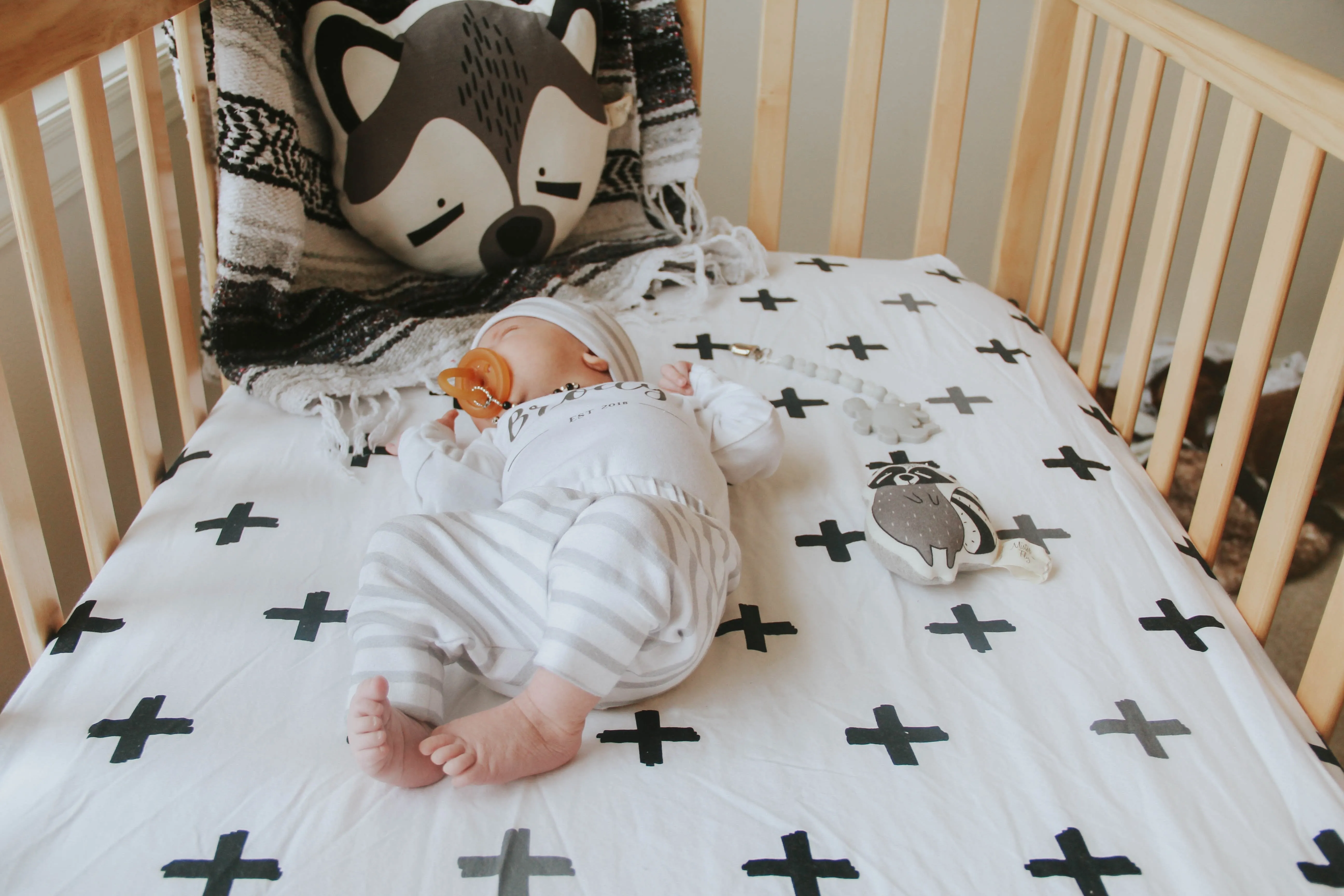 Newborn Established Bundle | Gray White Stripe