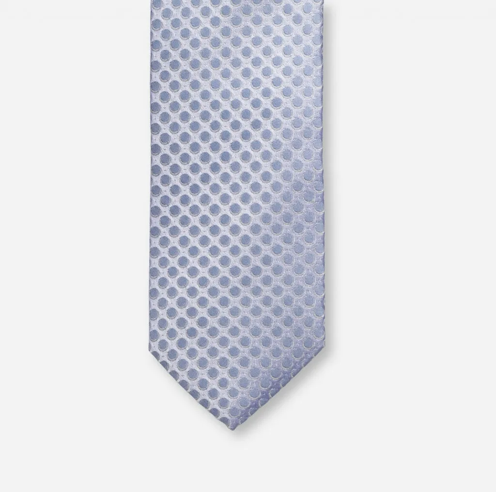 Olymp- Silk Pokadot Tie, Blue