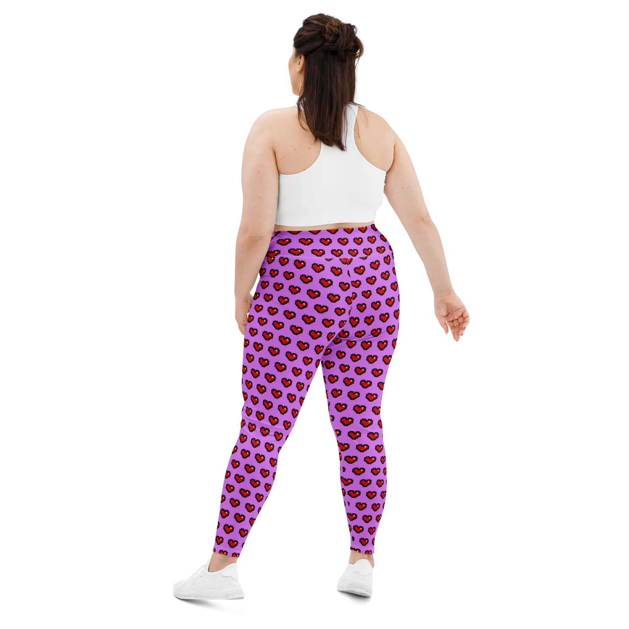 Pixel Hearts Plus Size Leggings (Women's 2XL-6XL)