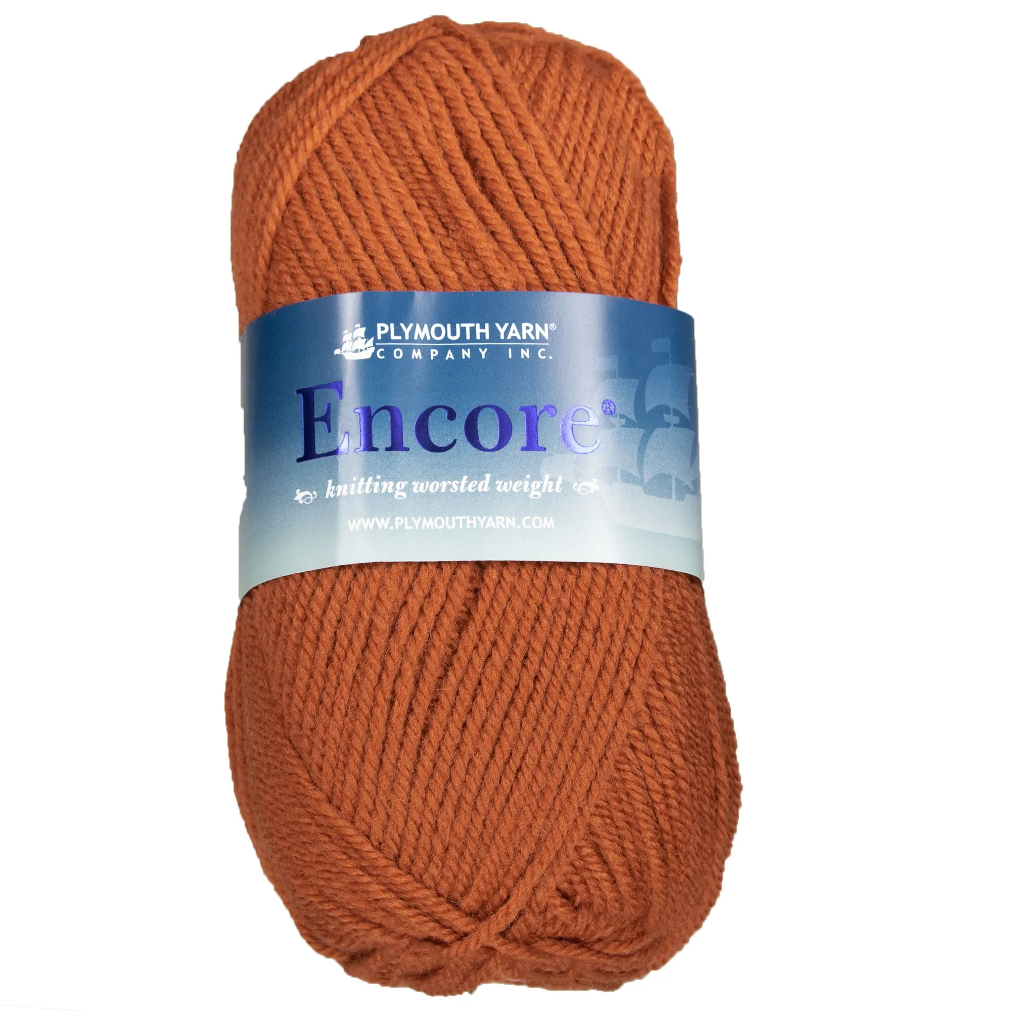 Plymouth Yarn Encore Worsted Yarn - 1236 Pumpkin Pie